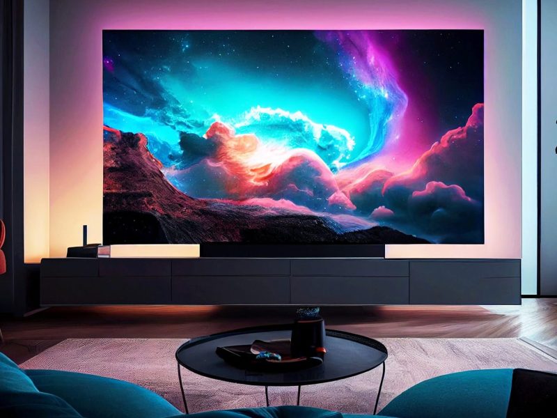 Fernseher an Wand