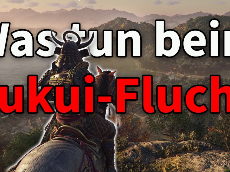 Ein Screenshot von Assassin's Creed Shadows mit weißer und roter Schrift.